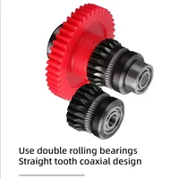 Engrenage d'extrudeuse Sprite en acier trempé Mellow tout métal revêtu DLC 1.75MM à filament à entraînement direct pour Creality Ender-3 S1 Ender 3 V3