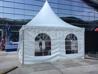 Pagoda eğlence çadırı ikinci el taşınabilir Pvc Metal alüminyum Pvc kaplı garajlar, kanopiler ve Carports alüminyum alaşımlı tüv. SGS.BV
