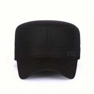 Wholesale Winter <b>Flat</b> Top Sports <b>Caps</b> Warm Thick Baseball <b>Cap</b> for <b>Men</b> Daily Fashion Dress - Product Image 4