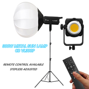 Kit de iluminación de estudio COB de <span class=keywords><strong>Youtube</strong></span> de 300W para equipo de interior, juego de fotografía para videografía con trípode y caja blanda - Product Image 1