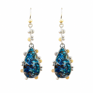 Orecchini Vintage Bohémien Multicolore a Goccia, Gioielli Scintillanti da Donna - Product Image 1
