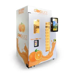 Máquina Expendedora de jugo de naranja fresco, máquina exprimidora automática al aire libre, al por menor, no tripulada, Comercial