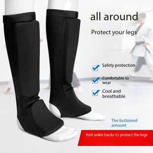 Espinilleras <span class=keywords><strong>de</strong></span> fútbol con compresión y almohadillas <span class=keywords><strong>de</strong></span> EVA para pantorrillas, soporte para fútbol, béisbol, taekwondo, boxeo, MTB, equipo <span class=keywords><strong>de</strong></span> protección - Product Image 2