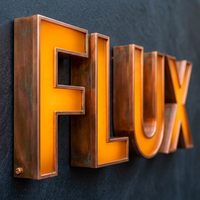 Letras de Canal con Iluminación Frontal LED RGB 3D Dinámicas Profesionales para Rótulos de Exteriores
