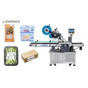 Landpack LFT-PM-00 Hot Selling Automatic Top Side Self Adhesive Label Sticker Labeller Labeling Machine