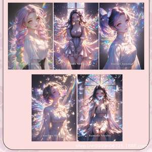 Tarjetas Coleccionables Demon Slayer Shikishi, Segunda Serie, Juego de Tarjetas Conmemorativas de Papel Bañado en Oro, China Continental, Juventud 15-35 - Product Image 4