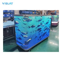 Panneau LED mural d'affichage vidéo couleur VISLAT P1.86 P2 P2.5 pour comptoir d'accueil avec écran LED pour cabine DJ