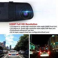Cámara de Coche con Pantalla TFT de Espejo de Alta Definición 1080p 720p, Cámara de Video de Doble Lente de Buena Calidad, Caja Negra para Coche OEM, Detección de Movimiento DVR
