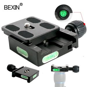 Équipement photographique Bexin, plaque de fixation rapide pour <span class=keywords><strong>appareil</strong></span> <span class=keywords><strong>photo</strong></span> reflex numérique 50 mm, pince pour tête de rotule d'<span class=keywords><strong>appareil</strong></span> <span class=keywords><strong>photo</strong></span>, pince pour plaque Arca-Swiss 38 mm - Product Image 1