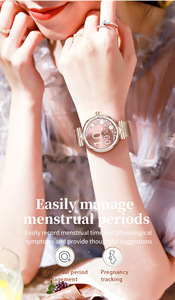 Montre connectée pour femmes avec écran TFT, boîtier en alliage, surveillance de la santé, rappel d'appels et de messages, suivi de la fréquence cardiaque, du sommeil et de la forme physique - Product Image 4