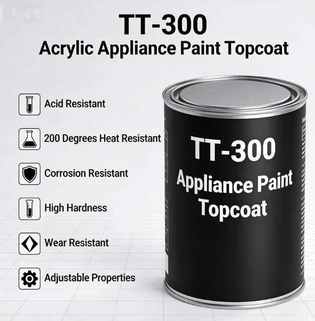 Weishibao TT-300 Acrylic Appliance Topcoat 200 High Hardness Acid/Wear/Corrosion Resistant Adjustable Construction Bonding High