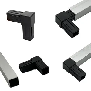 Plastic 90 Degree Connector For Internal Square Rectangle Steel Tube Corner Connector