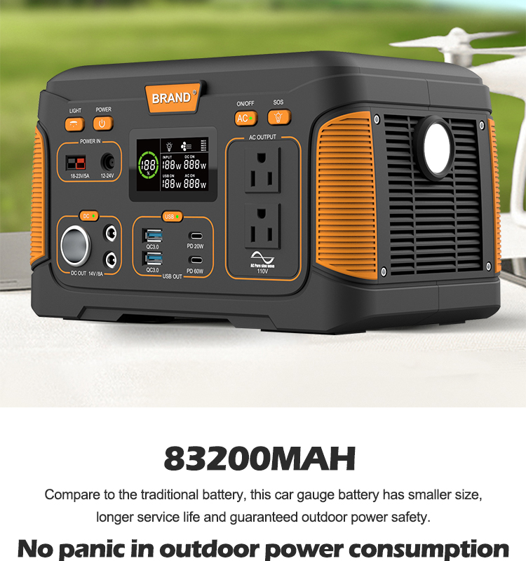 110V 220V Liion Battery Off Grid Portable Solar Generator 1000W 1500W