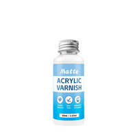 INTODIY Huile de peinture pour figurines en gypse, Huile fluide effet ours, Huile brillante à base d'eau, Agent de scellement anti-poussière et éclaircissant, Huile mate artisanale