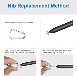 หัวปากกาทองแดงควบคุมได้แม่นยำ HK-HHT สำหรับ Samsung S10/S9 <span class=keywords><strong>Note</strong></span> 10/20 <span class=keywords><strong>S</strong></span> <span class=keywords><strong>Pen</strong></span> Kindle Scribe <span class=keywords><strong>PEN</strong></span> <span class=keywords><strong>3</strong></span>ชิ้น - Product Image 5