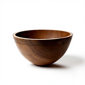 Bol à fruits en bois poli, design vintage unique, écologique, très vendu, BS INTERNATIONAL 0,4 kg pour les fêtes et la cuisine - Product Image 4