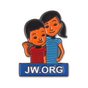 나만의 JW 만들기. ORG 금속 단단한 사기질 및 연약한 사기질 접어젖힌 옷깃 핀 주문 접어젖힌 옷깃 핀