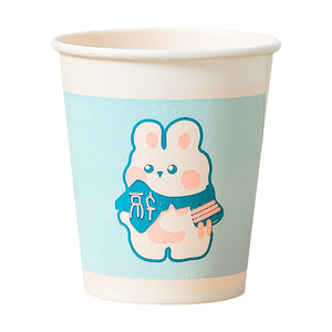 Disposable Paper Cup 50 Pcs Pink Blue Cute Design Thickened Heat Resistant For Hot Drinks Party Use - Product Image 5