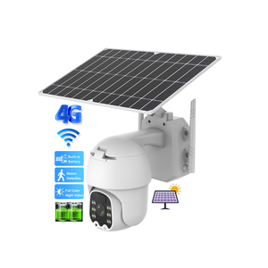 Cámara de Seguridad con Energía Solar para Exteriores, Visión Nocturna a Todo Color, Audio Bidireccional, Detección de Movimiento PIR, Red 4G Wifi, Cámara PTZ Solar - Product Image 1