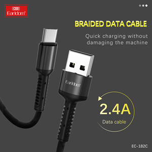 Cable de Datos de Carga Rápida USB Tipo-C de 2.4A para Teléfono Móvil, Computadora y Dispositivos IOS - Longitud de 1 m - Product Image 2