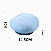Lampes solaires en forme de galets lumineux, lampes décoratives colorées pour l'extérieur, pelouse, jardin, éclairage d'ambiance bleu