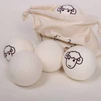 Boules de séchage en laine réutilisables, adoucissantes pour le linge, boules de lavage en laine pour la maison, 100% laine de Nouvelle-Zélande