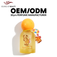Parfum Mini Wanita Bermerek Teddy Island & Kosy Mosy 35 ML Hadiah Fashion Terbaru untuk Sekolah & Perjalanan & Kantor