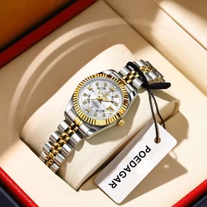 Reloj <span class=keywords><strong>de</strong></span> Cuarzo <span class=keywords><strong>de</strong></span> Lujo Elegante POEDAGAR 780 para <span class=keywords><strong>Mujer</strong></span>, Resistente al Agua, Luminoso, <span class=keywords><strong>de</strong></span> Acero Inoxidable para Dama y Chica - Product Image 6