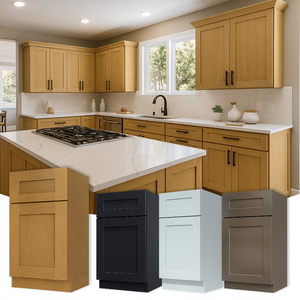 Mueble de Cocina Comercial Americano para Proyectos |   Gabinetes de Cocina de Madera RTA Listos para Armar |   Para Remodelación y Construcción - Product Image 1