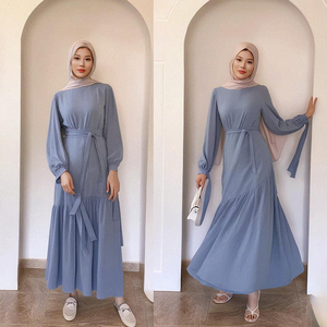 chinese dress ladies Vera Long-Sleeve Crepe Gown main image 0