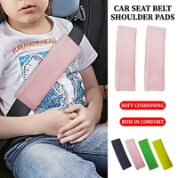 Coussin de protection universel en peluche confortable pour ceinture de sécurité de voiture, soulage la pression et les frottements, protège le cou