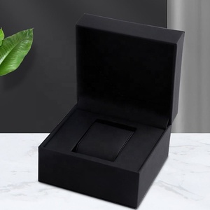 OEM ODM <b>Black</b> Single Watch <b>Box</b> with Velvet Cushion Luxury Square Watch Gift Case for Packaging and Display - Product Image 5