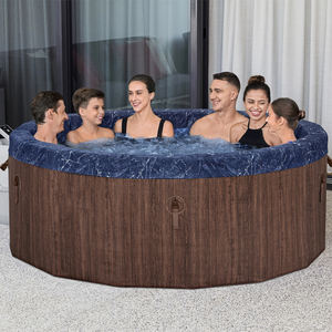 <span class=keywords><strong>Bestway</strong></span> 60163 Vente flash Bain à remous de luxe rond pour l'extérieur, baignoire à remous gonflable, piscine et <span class=keywords><strong>spa</strong></span> pour 5 à 7 personnes - Product Image 2