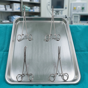 Pinzas Hemostáticas Kelly de 14 cm Rectas, Pinzas Hemostáticas Dandy de 14 cm Curvas Laterales, Pinzas Hemostáticas para Tejidos Dandy, Rat Toot - Product Image 2