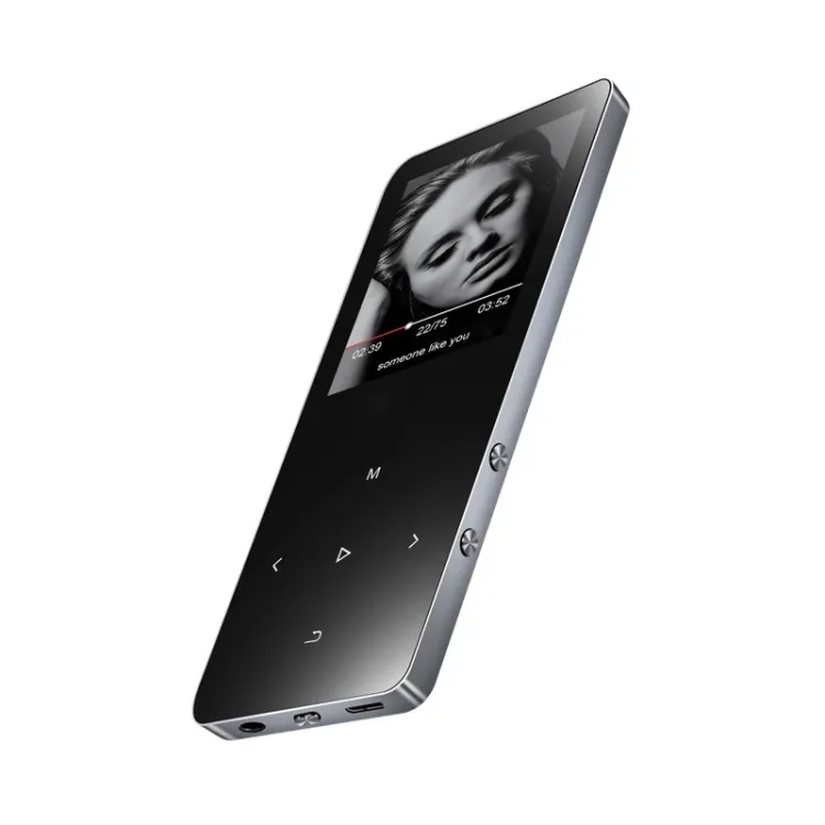 X2 — lecteur de musique bluetooth en métal, avec écran tactile de 1.8 pouces, 16 go, son hi-fi, MP3 MP4, Radio Fm, appareil de sport