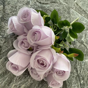 Nuovi Arrivi 2026: Fiori Decorativi per Matrimoni, Centrotavola con Boccioli di Rosa Artificiali in Plastica per Natale e Capodanno Cinese - Product Image 6