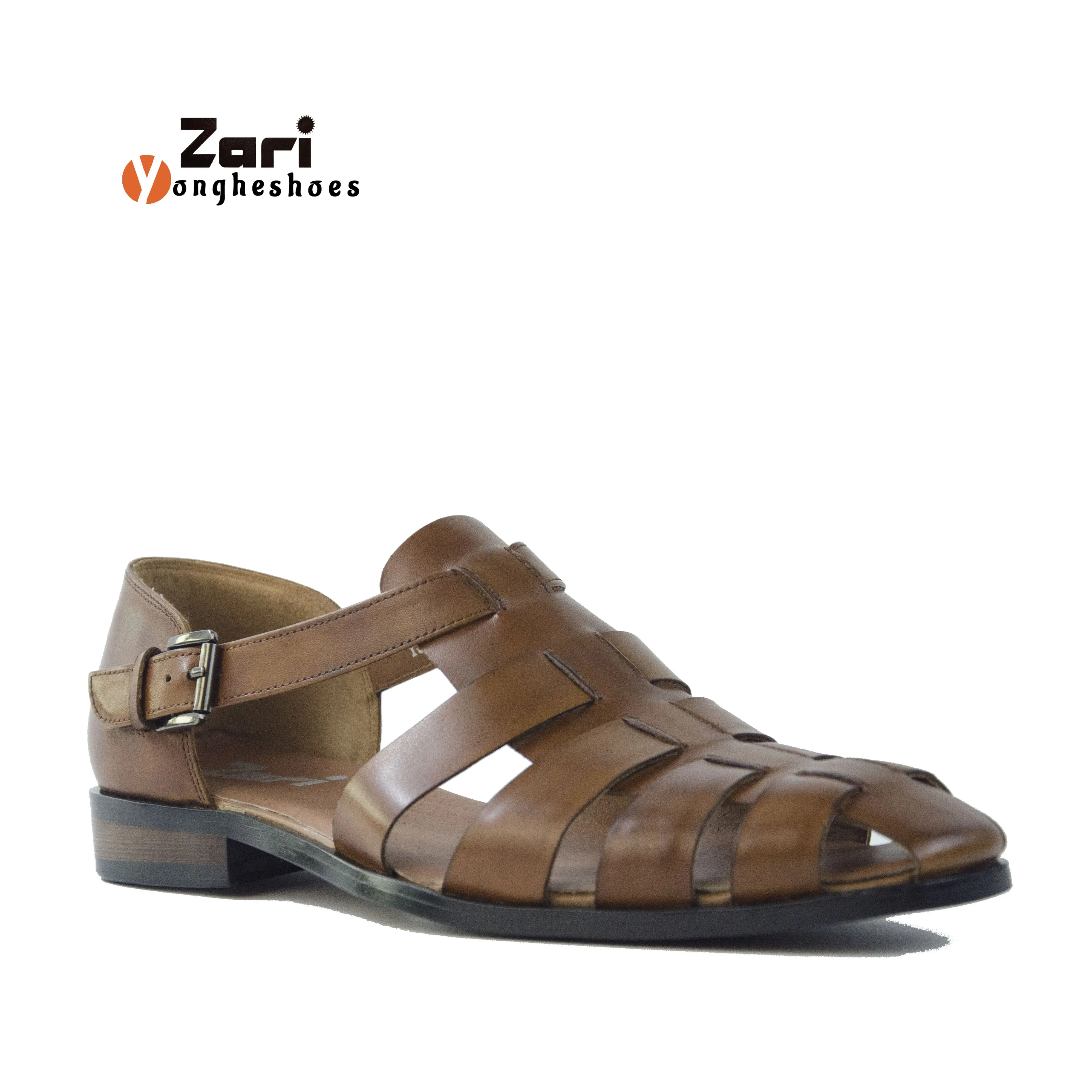 Hand sandals men's Sandals Leather Slippers Slide Sandals For Men