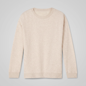 Sudadera de Cuello Redondo para Mujer, de Alta Calidad, Color Sólido, Manga Larga, Tejido de Algodón Transpirable, para Otoño - Product Image 3