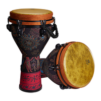 Factory Direct 12 Inch Portable Djembe, High-Strength ABS Shell, Traditional Rope Tuning, for Kids Adults Music Class
