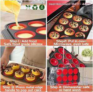 Plaques et moules de cuisson en silicone en acier au carbone haute résistance, tapis de cuisson, outils de pâtisserie - Product Image 4