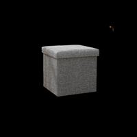 Pouf de rangement carré moderne pliable pour salon, avec bac de rangement intégré, design personnalisable, vente en gros