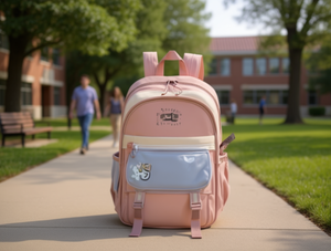 Mochila de poliéster para estudiantes de 14 pulgadas con múltiples bolsillos, mochila informal unisex - Product Image 2