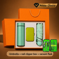 Coffret Cadeau Voyage : Bouteille Isotherme, Parapluie, Coupe-Ongles – Commande en Gros, Fournisseur de Cadeaux d'Entreprise, Marque Privée, Prêt à Expédier