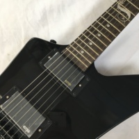 ESP Snakebyte Electric Guitar Mahogany Rosewood Dot Inlay 22-Fret Glossy Black Maple Back HH Pickup 6-String Fast Ship
