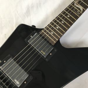 Guitarra Eléctrica <span class=keywords><strong>ESP</strong></span> Snakebyte, Caoba, Incrustaciones de Palisandro, 22 Trastes, Acabado Negro Brillante, Fondo de Arce, Pastilla HH, 6 Cuerdas, Envío Rápido - Product Image 2