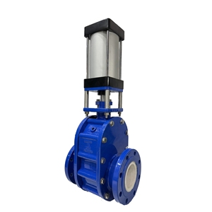 Válvula de Compuerta Neumática de Doble Disco Cerámico DELCO Z644TC - Resistente al Desgaste, para Transporte de Cenizas - Product Image 4
