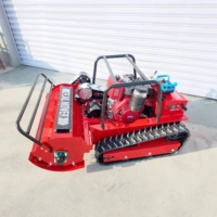 Livraison gratuite, moteur diesel CE EPA 16HP, machine à couper l'herbe avec chenilles en caoutchouc agricoles, tondeuse à gazon robotisée télécommandée