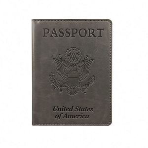 Porta Pasaportes Personalizado al por Mayor con Logotipo, Porta Pasaportes de Viaje de Cuero PU de Lujo con Diseño de Avión y Juego de Etiquetas para Equipaje - Product Image 4