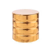 Tapón Magnético de Lujo en Forma de Cilindro para Perfumes, Tapones de Metal Pesado para Perfumes, Color Dorado Brillante de Alta Gama Personalizado para Perfumes