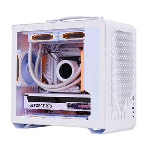 Boîtier de PC de jeu LY New Small Micro ATX Mid Tower avec construction en acier en stock, compatible avec un refroidisseur à eau de 240 mm sur le dessus - Product Image 1